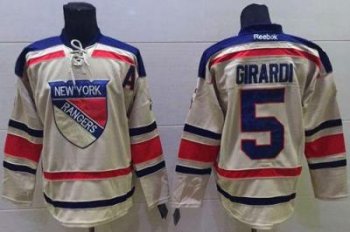 New York Rangers #5 Dan Girardi Cream 2012 Winter Classic Stitched NHL Jersey