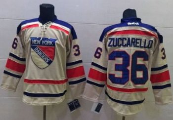 New York Rangers #36 Mats Zuccarello Cream 2012 Winter Classic Stitched NHL Jersey