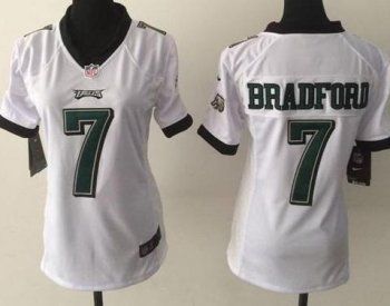 Women's Nike Philadelphia Eagles #7 Sam Bradford White NFL Jersey