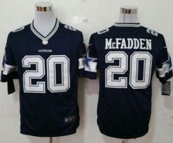 Nike Dallas Cowboys #20 Darren McFadden Navy Blue Stitched NFL Game Jersey