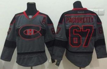 Montreal Canadiens #67 Max Pacioretty Charcoal Cross Check Fashion Stitched NHL Jersey