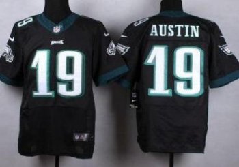 Nike Philadelphia Eagles #19 Miles Austin Black Stitched NFL Elite Jersey