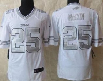 Nike Buffalo Bills #25 LeSean McCoy White Men's Stitched NFL Limited Platinum Jersey