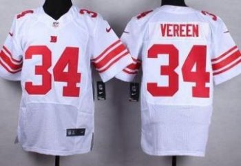 Nike New York Giants #34 Shane Vereen White Men's Stitched NFL Elite Jersey