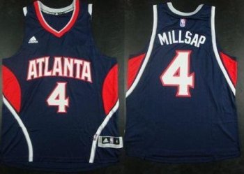 Atlanta Hawks #4 Paul Millsap Blue Stitched Revolution 30 Swingman NBA Jersey