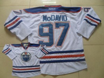 Edmonton Oilers #97 Connor McDavid White Stitched NHL Jersey