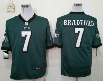 Nike Philadelphia Eagles #7 Sam Bradford Green Stitched NFL Game Jersey