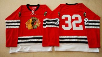 Chicago Blackhawks #32 Michal Rozsival Red Mitchell And Ness 1960-61 Stitched NHL Jersey