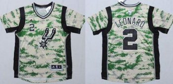 San Antonio Spurs #2 Kawhi Leonard Camo Pride Stitched NBA Jersey