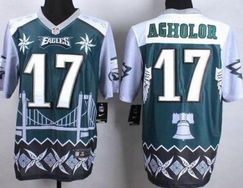 Nike Philadelphia Eagles #17 Nelson Agholor Green NFL Elite Noble Fashion Jersey