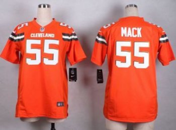 Women's Nike Cleveland Browns #55 Alex Mack Orange Stitched NFL Jersey