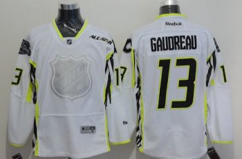 Calgary Flames #13 Johnny Gaudreau White 2015 All Star Stitched NHL Jersey