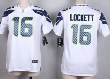 Women's Nike Seattle Seahawks #16 Tyler Lockett White Stitched NFL Elite Jersey