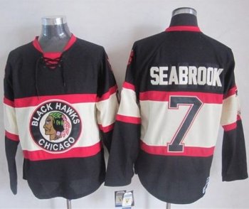 Chicago Blackhawks #7 Brent Seabrook Black Third CCM Stitched NHL Jersey