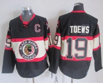 Chicago Blackhawks #19 Jonathan Toews Black Third CCM Stitched NHL Jersey