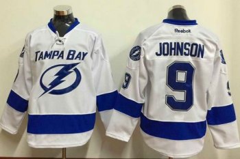 Tampa Bay Lightning #9 Tyler Johnson White Stitched NHL Jersey