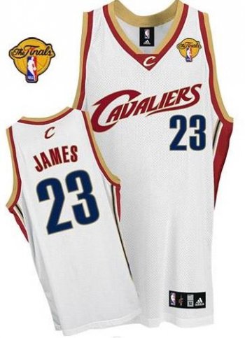 Cavaliers #23 LeBron James White The Finals Patch Stitched NBA Jersey