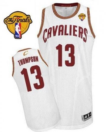 Cavaliers #13 Tristan Thompson White The Finals Patch Stitched Revolution 30 NBA Jersey