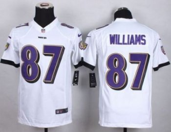 Youth Nike Baltimore Ravens #87 Maxx Williams White Stitched NFL Jersey