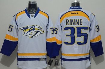 Nashville Predators #35 Pekka Rinne White Road Stitched NHL Jersey