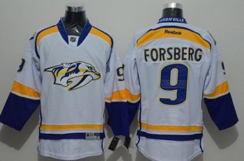 Nashville Predators #9 Filip Forsberg White Road Stitched NHL Jersey