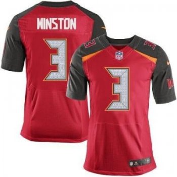 Nike Tampa Bay Buccaneers #3 Jameis Winston Red NFL Elite Jersey