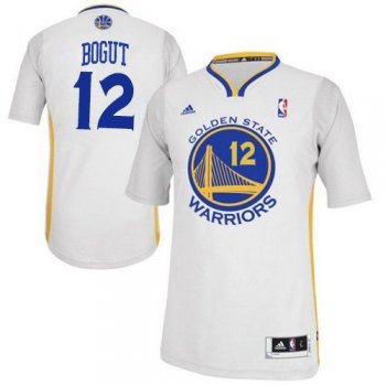 Warriors #12 Andrew Bogut White Alternate Stitched Revolution 30 NBA Jersey