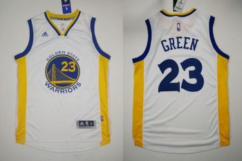 Warriors #23 Draymond Green White Stitched Revolution 30 NBA Jersey