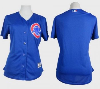 Women's Cubs Blank Blue Alternate Stitched Baseball Jersey