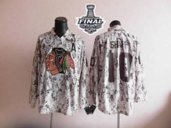 Blackhawks #10 Patrick Sharp Camouflage 2015 Stanley Cup Stitched NHL Jersey