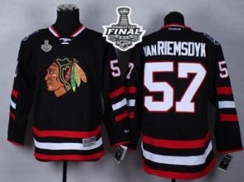 Blackhawks #57 Trevor Van Riemsdyk Black 2014 Stadium Series 2015 Stanley Cup Stitched NHL Jersey