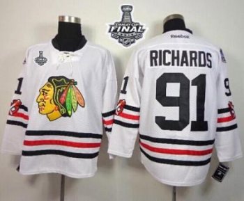 Blackhawks #91 Brad Richards White 2015 Winter Classic 2015 Stanley Cup Stitched NHL Jersey