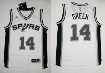 Revolution 30 Spurs #14 Danny Green White Stitched NBA Jersey