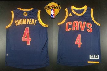 Revolution 30 Cavaliers #4 Iman Shumpert Navy Blue CavFanatic The Finals Patch Stitched NBA Jersey