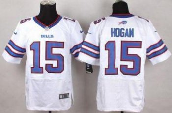 Nike Bills #15 Chris Hogan White Men's Stitched NFL New Elite Jersey