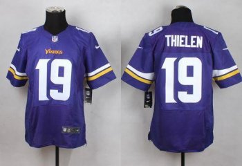 Nike Vikings #19 Adam Thielen Purple Team Color Men's Stitched NFL Elite Jersey