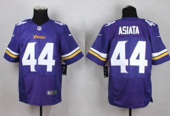 Nike Vikings #44 Matt Asiata Purple Team Color Men's Stitched NFL Elite Jersey