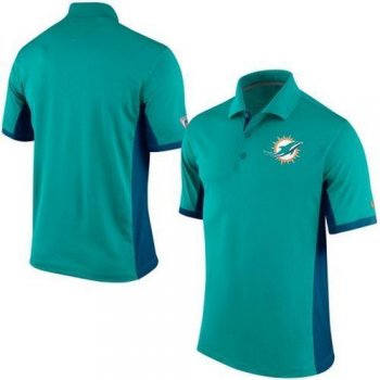 Men's Nike NFL Miami Dolphins Aqua Team Issue Performance Polo