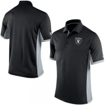 Men's Nike NFL Oakland Raiders Black Team Issue Performance Polo