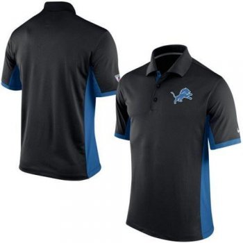 Men's Nike NFL Detroit Lions Black Team Issue Performance Polo