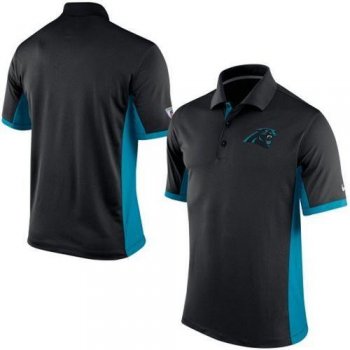 Men's Nike NFL Carolina Panthers Black Team Issue Performance Polo