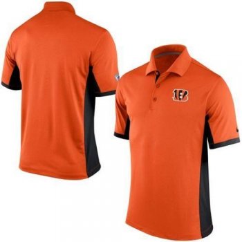 Men's Nike NFL Cincinnati Bengals Orange Team Issue Performance Polo