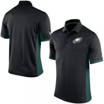 Men's Nike NFL Philadelphia Eagles Black Team Issue Performance Polo