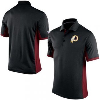 Men's Nike NFL Washington Redskins Black Team Issue Performance Polo