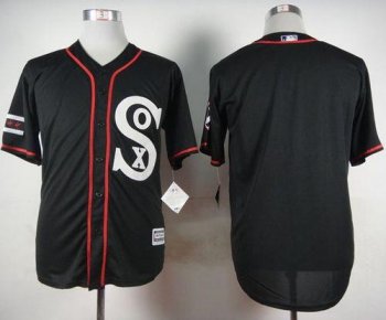 White Sox Blank Black New Cool Base Stitched Baseball Jersey