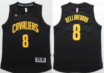 Cavaliers #8 Matthew Dellavedova Black Fashion Stitched NBA Jersey