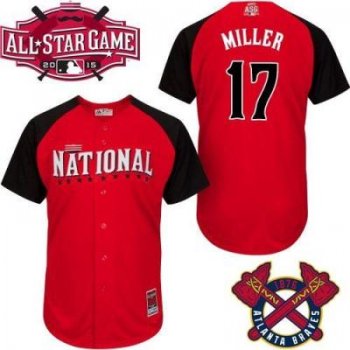 Braves #17 Shelby Miller Red 2015 All-Star National League Stitched Baseball Jersey