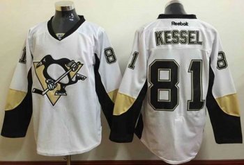 Penguins #81 Phil Kessel White Away Stitched NHL Jersey