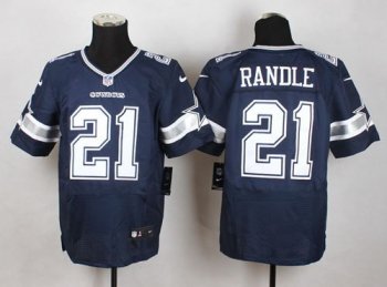 Nike Cowboys #21 Joseph Randle Navy Blue Team Color Men's Stitched NFL Elite Jersey