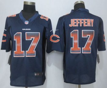 Nike Bears #17 Alshon Jeffery Navy Blue Team Color Men's Stitched NFL Limited Strobe Jersey